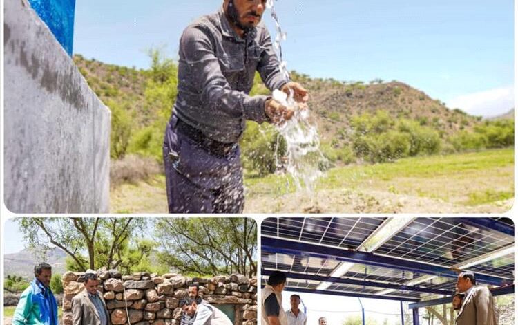 الوكيل الحسني يفتتح مشروعين مياه بمنطقة زبيد والأزارق