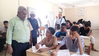 تدشين امتحانات القبول في المعهد الصحي بأبين
