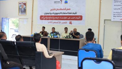 دفعة استعادة الجمهورية تقيم ندوة عن تأثير الحرب على المؤسسات الإعلامية والصحفية في تعز