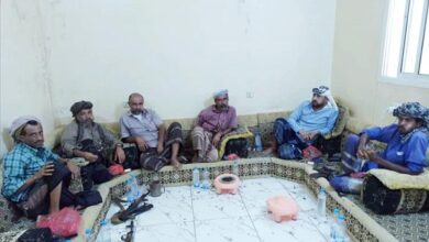 قيادات الانتقالي واللواء الأول دعم واسناد تبحث خطر تواجد الأفارقة شرق المحفد