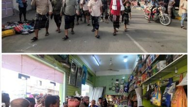 لحج.. مدير عام طور الباحة يغلق محلات تجارية مخالفة لتوجيهات خفض الأسعار ويحيل أصحابها للحجز