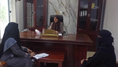 لقاء تنسيقي بين مدير مركز المرأة في جامعة لحج ووكيل قطاع المرأة في وزارة الشباب والرياضة