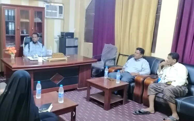 مدير عام خنفر اليوسفي يلتقي بفريق منظمة ادرا مشروع الصحة والتغذية