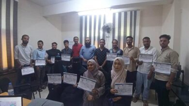 مكتب الهيئة العامة للاراضي والمساحة فرع لحج يختتم دورة تدريبية في نظام المعلومات الجغرافية GIS