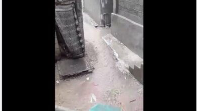 هطول أمطار غزيرة في محافظة لحج