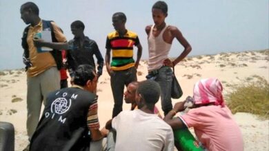 وفاة 7 إثيوبيين بسبب الجوع والعطش بالقرب من سواحل شبوة