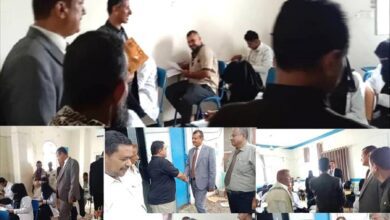 وكيل وزارة التعليم الفني يدشّن الامتحانات الوزارية في معهد المخاء الوطني التطبيقي