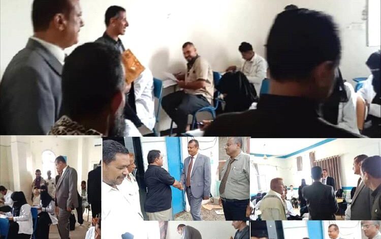 وكيل وزارة التعليم الفني يدشّن الامتحانات الوزارية في معهد المخاء الوطني التطبيقي