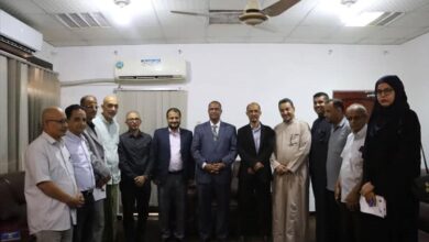 الوزير الزعوري يطّلع على انشطة نادي رجال المال والأعمال بالعاصمة عدن
