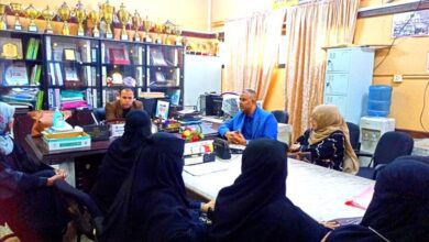 الوكيلان الشوذبي ومبجر يتفقدان عملية حضور المعلمين بثانوية باكثير