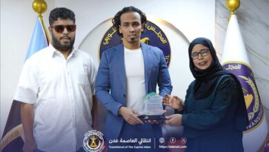 تكريم رجل الإنسانية والداعم الأول لفئة المكفوفين مؤمن السقاف من قِبل نادي نجوم عدن الرياضي للمكفوفين