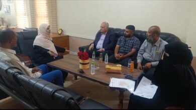 جواد والبيشي يناقشان تعزيز التعاون المشترك بين الصحة والتربية في عدن