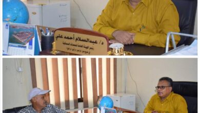 رئيس هيئة مصائد خليج عدن : نعمل جنبا إلى جنب مع الجهات المختصة لمراقبة  جودة وصلاحية واسعار الأسماك