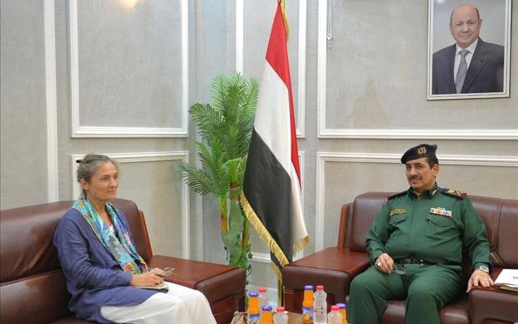 عدن: وزير الداخلية اللواء حيدان يبحث مع سفيرة هولندا سبل تعزيز التعاون الثنائي بين البلدين الصديقين في المجال الأمني