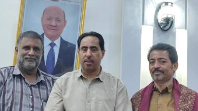 وزير الشباب والرياضة نايف البكري يلتقي رئيس نادي شباب الدرجاج الاستاذ عبدالله عبدالقادر سنان