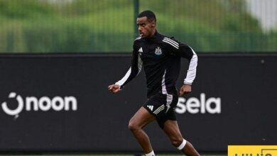 إيزاك يعود لتدريبات نيوكاسل - هاي كورة