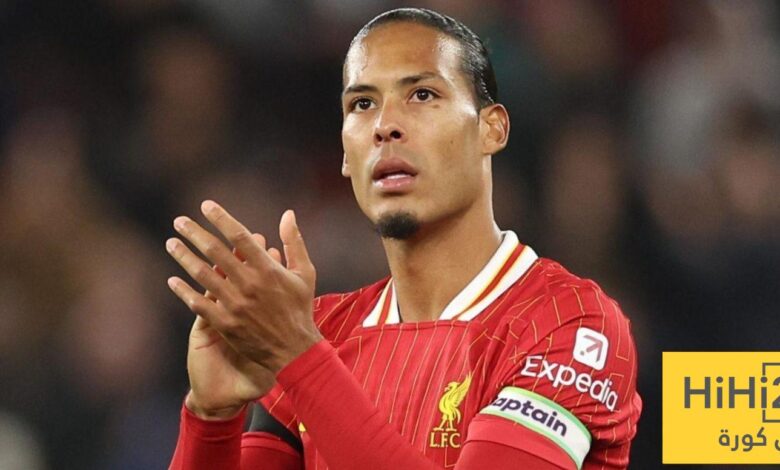 رسالة حماسية من فان دايك قبل قمة ليفربول وأرسنال