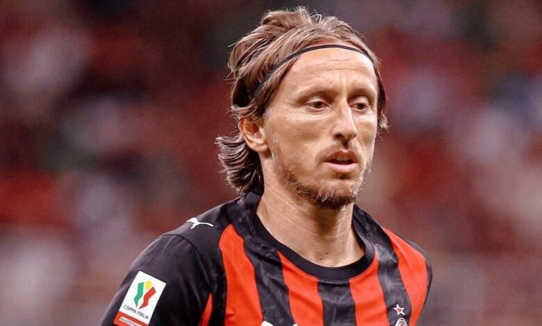 إحصائيات مودريتش في ظهوره الأول مع ميلان