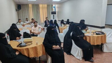 اختتام البرنامج التدريبي في الإسعافات والطوارئ والكوارث بعدن