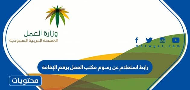 رابط الاستعلام عن رسوم رخصة العمل برقم الاقامة 1447