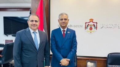 السفير فقيرة يبحث مع وزير الاستثمار الأردني تعزيز التعاون المشترك