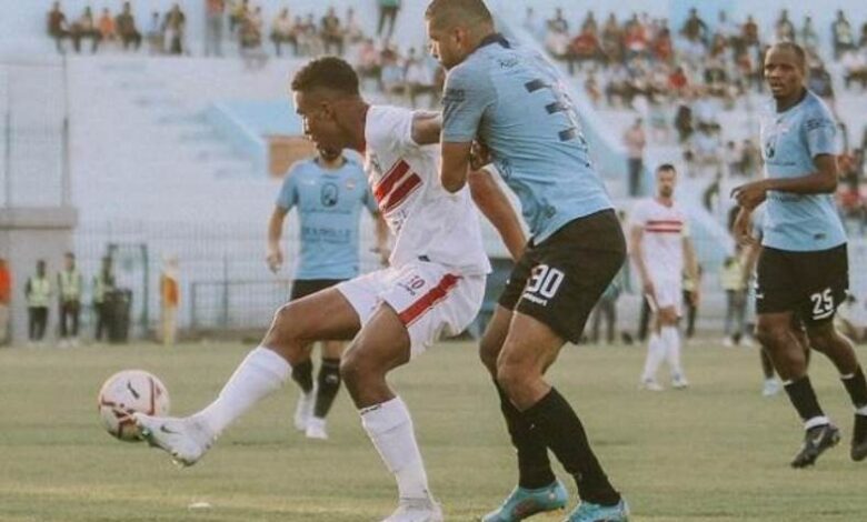 الزمالك ضد غزل المحلة