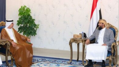 المحرّمي يستقبل السفير الإماراتي ويشيد بالدعم الإماراتي المقدم لبلادنا في مختلف المجالات