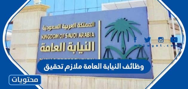 وظائف النيابة العامة ملازم تحقيق 1447