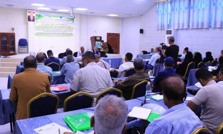 انعقاد ورشة لإعداد التقرير الوطني السابع للتنوع البيولوجي بعدن