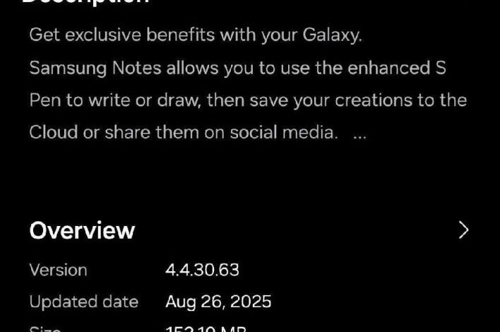 تحديث جديد لتطبيق Samsung Notes يجلب دعم الوضع الأفقي وتحسينات قوية