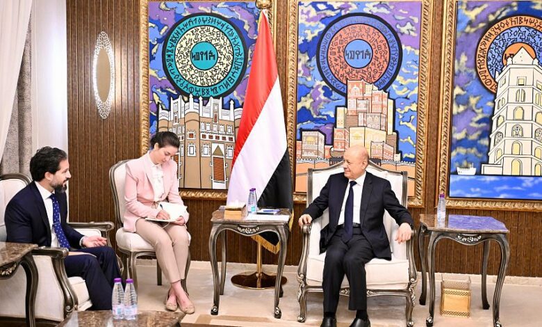 رئيس مجلس القيادة يؤكد اهمية الدعم الدولي لتعزيز مسار الاصلاحات الشاملة
