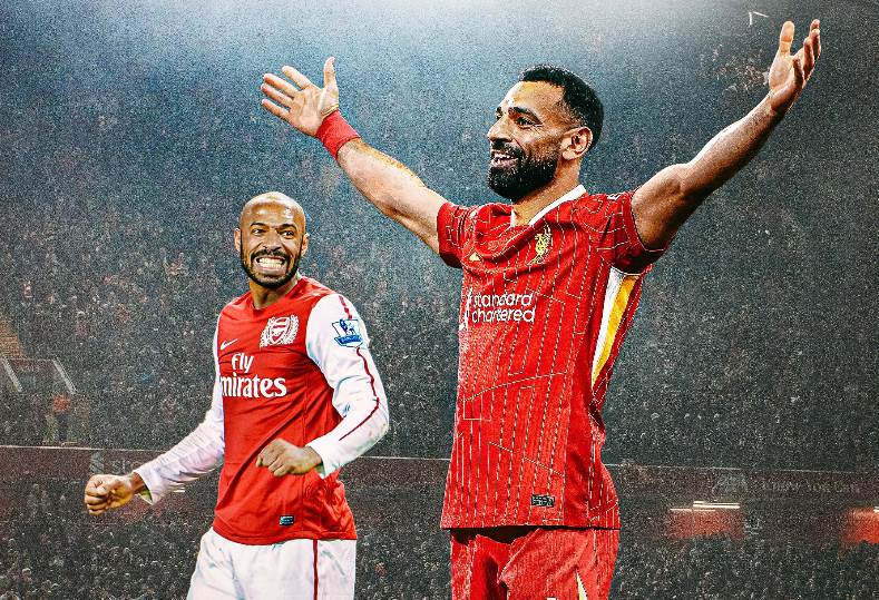 محمد صلاح وتييري هنري