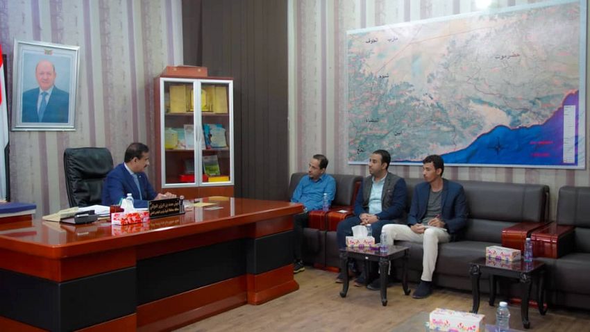 محافظ شبوة يبحث مع منظمة أطباء بلا حدود البلجيكية دعم القطاع الصحي بالمحافظة
