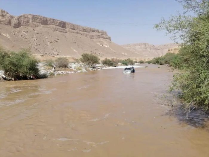 وفاة شاب ونفوق 160 رأس غنم جراء سيول الأمطار في حضرموت