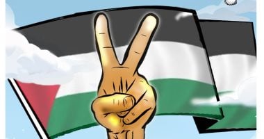 700 يوم من صمود غزة في كاريكاتير اليوم السابع