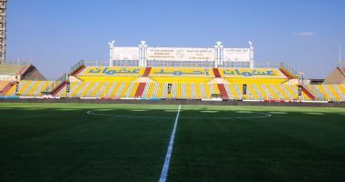 استاد المقاولون العرب فى أبهى صوره قبل استضافة مباراة الأهلي وإنبي