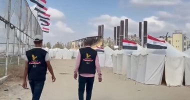 مصر تنتهى من المخيم الخامس للنازحين فى غزة.. رئيس اللجنة المصرية لـ"اليوم السابع": جهود كبيرة لتأمين وصول المساعدات للمخازن.. نعمل على إغاثة المواطنين الفلسطينيين لتعزيز صمودهم.. ونرفض خطط إسرائيل لتهجير شعبنا