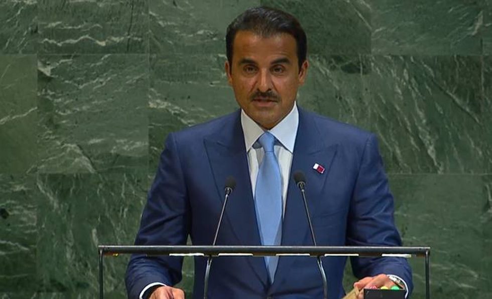 أمير قطر: إسرائيل ليست ديمقراطية في محيط معاد كما يدعي قادتها بل هي في الحقيقة معادية لمحيطها