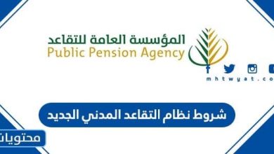 ما هي شروط نظام التقاعد المدني الجديد 1447