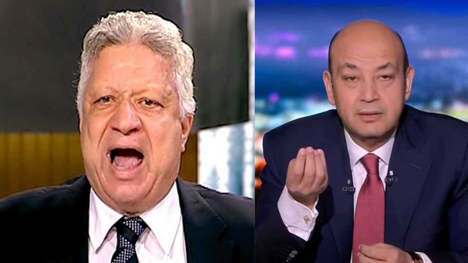 وصلت إلى محاضر رسمية.. الأزمة بين عمرو أديب ومرتضى منصور تتصاعد