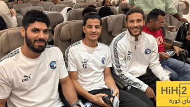 صور: منافس الأهلي يغادر القاهرة