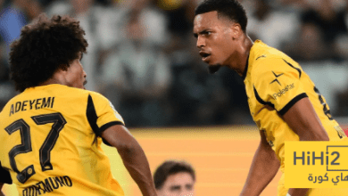 إحصائيات الشوط الأول لمباراة بوروسيا دورتموند وفولفسبورغ