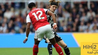 ترتيب الدوري الانجليزي بعد فوز ارسنال على نيوكاسل