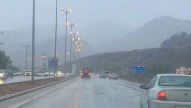 أمطار غزيرة تؤدي إلى جريان السيول على نجران وجازان وعسير