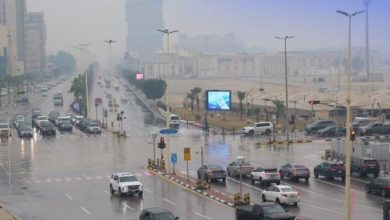 أمطار متوسطة على الأحساء وبقيق والعديد وذعبلوتن حتى الـ9 مساء