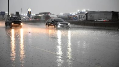 أمطار ورياح شديدة السرعة على بدر الجنوب