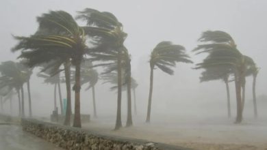 رياح مثيرة للأتربة وأمطار رعدية على عدة مناطق