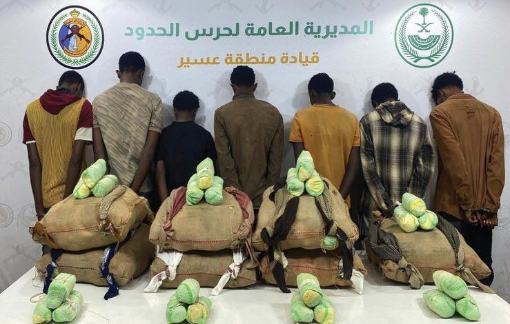 عمليات أمنية تحبط تهريب وترويج مخدرات في جازان وعسير