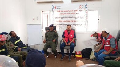 الدفاع المدني بشبوة وجمعية الهلال الأحمر يُنظمان دورة تدريبية في الإسعافات الأولية لتعزيز جاهزية الطاقم