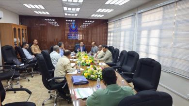 اللجنة الوزارية المكلفة من قبل وزير النقل تناقش أوضاع مؤسسة موانئ البحر العربي